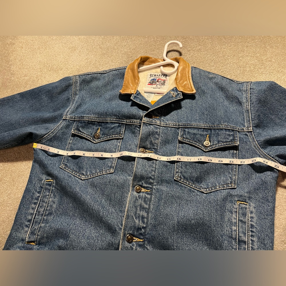 EUC Men’s Large Schaefer Outfitter Denim Jacket - Picture 15 of 16